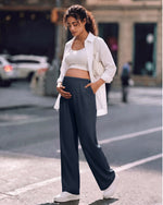 G4Free - G4Free Chillwhisp Maternity Wide Leg Pants – Adjustable Waist -GF26JY1021A001A-S-GF26JY1021A001B-M-GF26JY1021A001C-L-GF26JY1021A001D-XL-GF26JY1021A001E-XXL