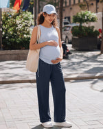 G4Free - G4Free Chillwhisp Maternity Wide Leg Pants – Adjustable Waist -GF26JY1021A001A-S-GF26JY1021A001B-M-GF26JY1021A001C-L-GF26JY1021A001D-XL-GF26JY1021A001E-XXL