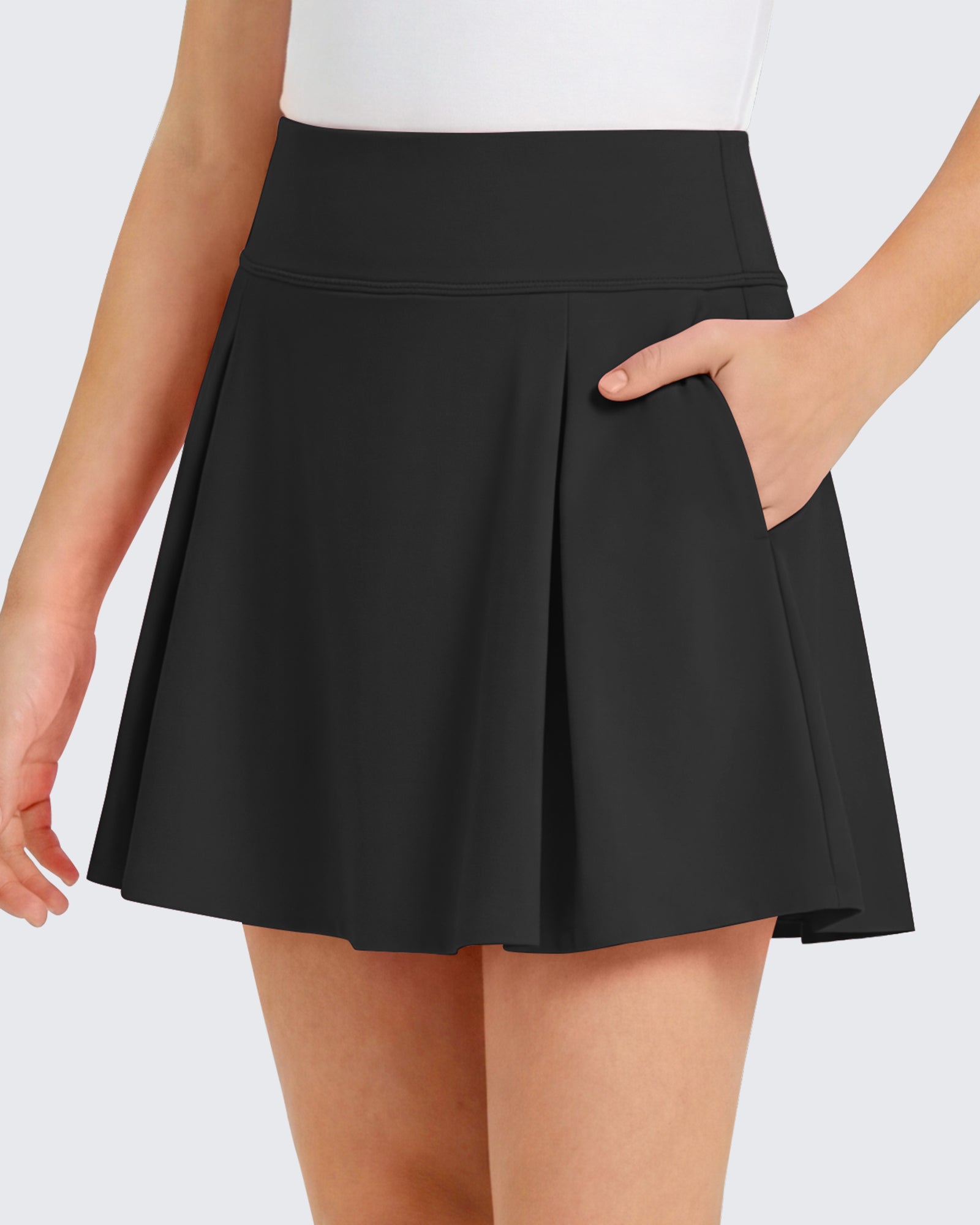 G4Free - G4Free Chillwhisp Pleated Tennis Skirt for Girls – High Waisted Skort with 4 Pockets -GF26HG946A001A-S-GF26HG946A001B-M-GF26HG946A001C-L-GF26HG946A001D-XL-GF26HG946A001E-XXL