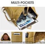 G4Free - G4Free Drawstring Backpack Sports Gym Bag with Shoes Compartment -TN23B194C-TN23B194B