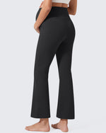 G4Free - G4Free EverGoing Maternity Flare Leggings with Pockets – Over the Belly 25'' -GF26AY1008A001A-S-GF26AY1008A001B-M-GF26AY1008A001C-L-GF26AY1008A001D-XL-GF26AY1008A001E-XXL