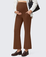 G4Free - G4Free EverGoing Maternity Flare Leggings with Pockets – Over the Belly 25'' -GF26AY1008A001A-S-GF26AY1008A001B-M-GF26AY1008A001C-L-GF26AY1008A001D-XL-GF26AY1008A001E-XXL