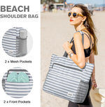 G4Free - G4Free Foldable Waterproof Sandproof Tote Beach Bag -TN23B270C-TN24B463A-TN24B349A-TN23B270B-TN24B463B