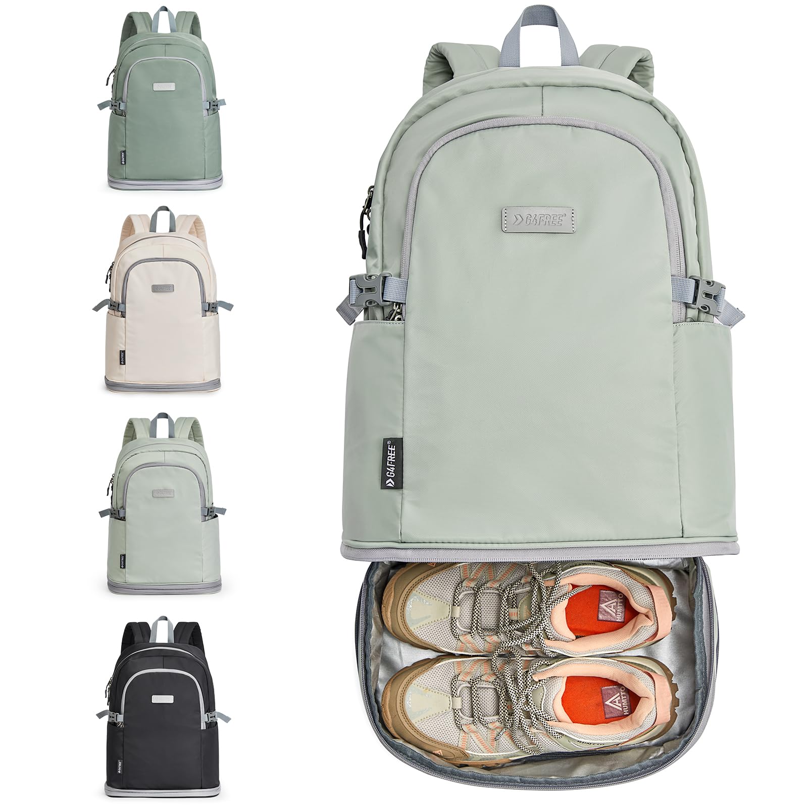 G4Free - G4Free Gym Backpack For Women with Shoes Compartment & Wet Pocket -TN23B238D-TN23B238A-TN23B238B-TN23B238C