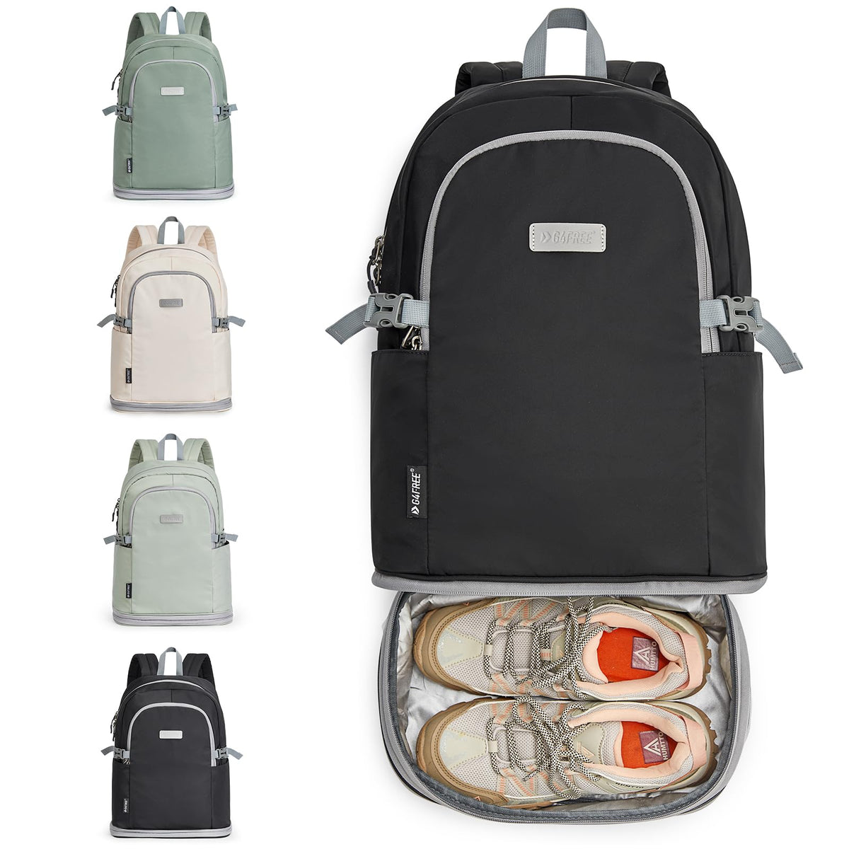 G4Free - G4Free Gym Backpack For Women with Shoes Compartment & Wet Pocket -TN23B238D-TN23B238A-TN23B238B-TN23B238C