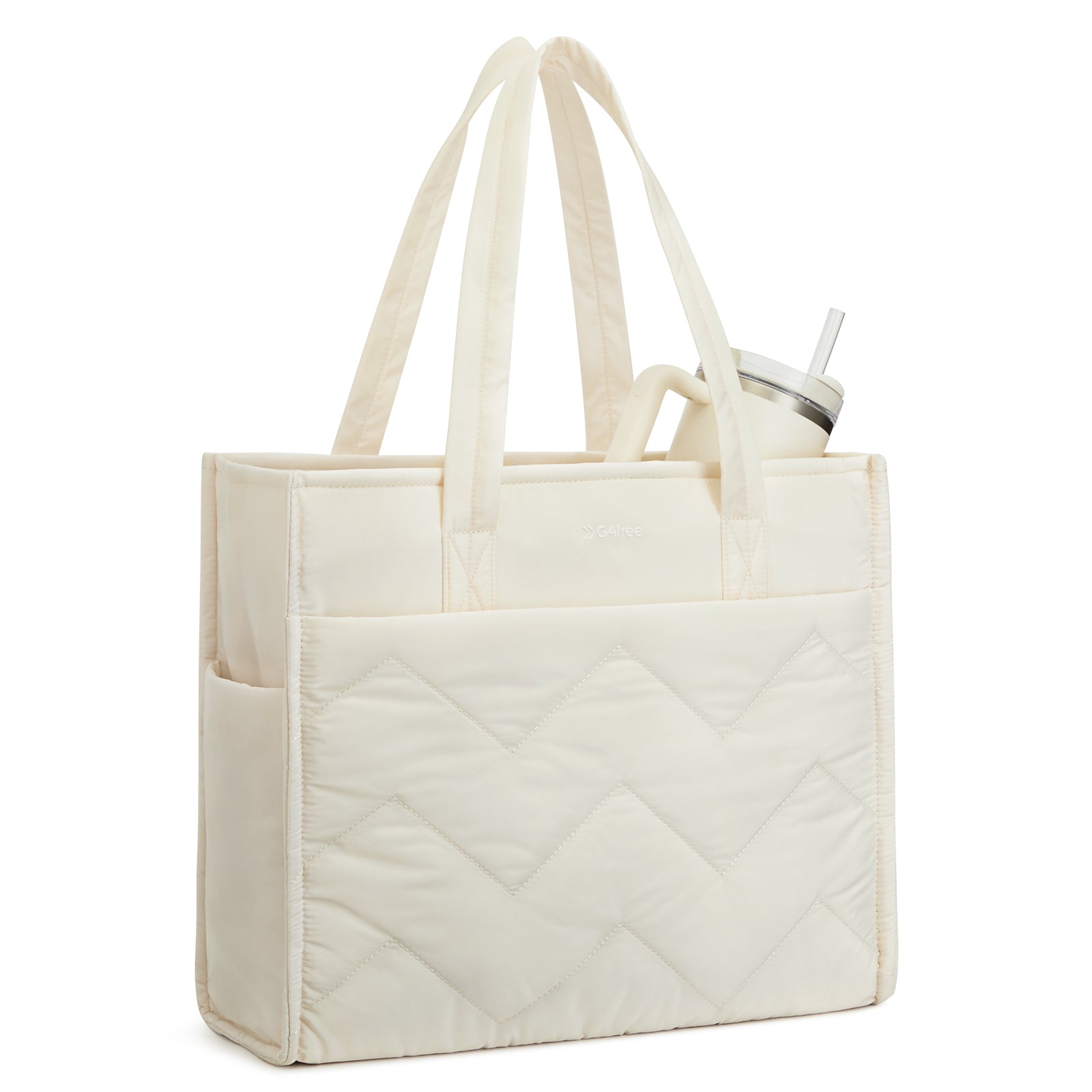 G4Free - G4Free Lightweight Quilted Tote with Laptop Compartment -TN25B591A-TN25B591B-TN25B591C-TN25B591D