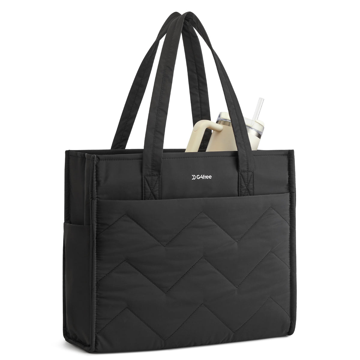 G4Free - G4Free Lightweight Quilted Tote with Laptop Compartment -TN25B591A-TN25B591B-TN25B591C-TN25B591D