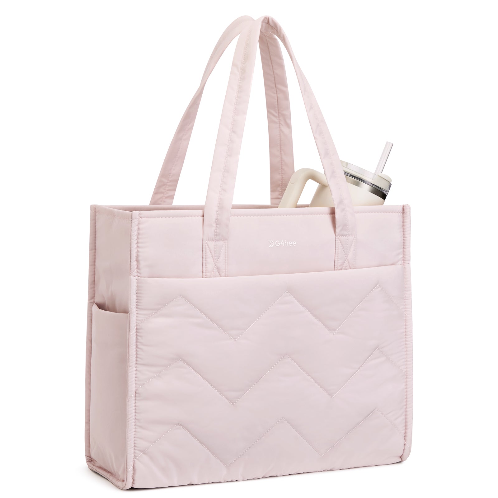 G4Free - G4Free Lightweight Quilted Tote with Laptop Compartment -TN25B591A-TN25B591B-TN25B591C-TN25B591D