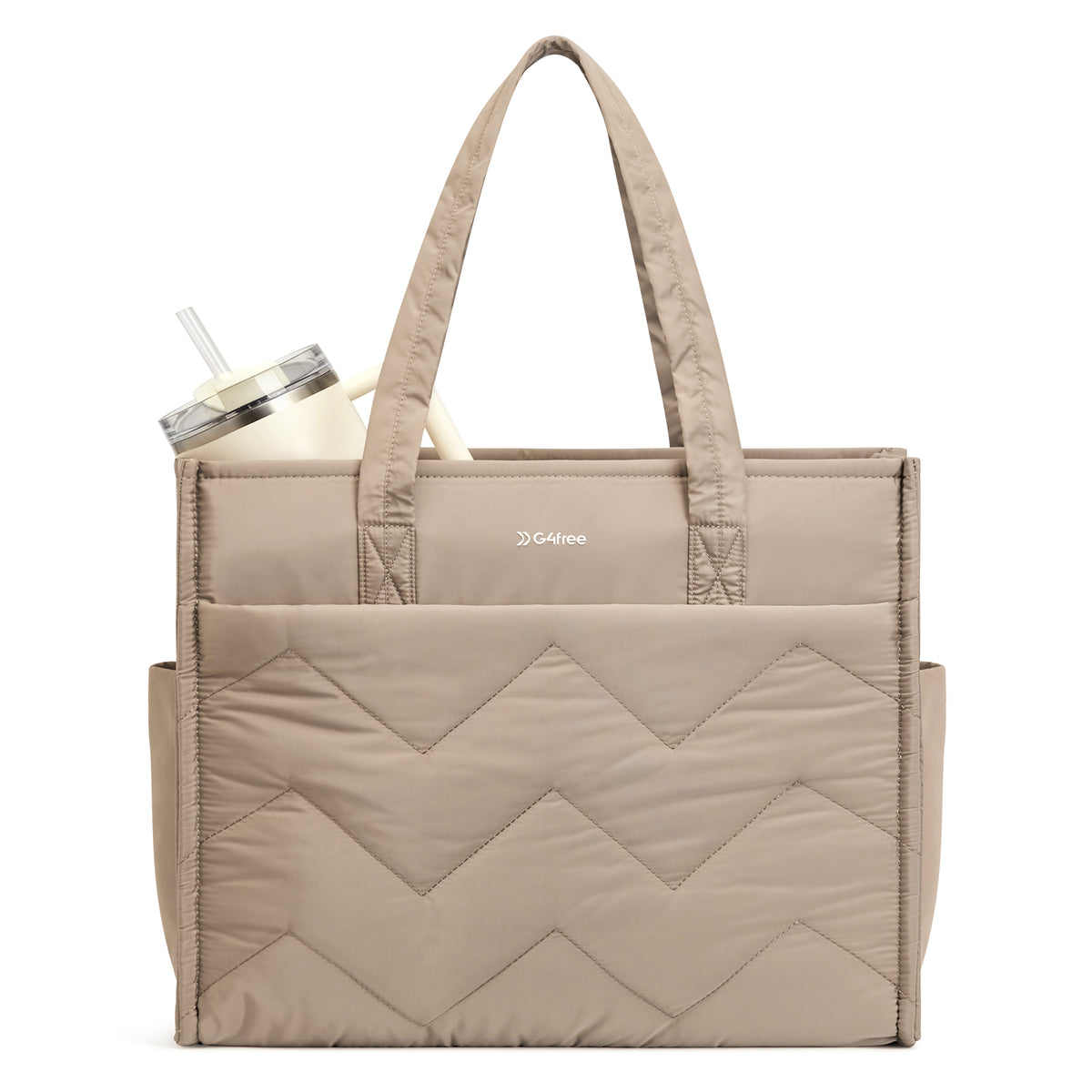 G4Free - G4Free Lightweight Quilted Tote with Laptop Compartment -TN25B591A-TN25B591B-TN25B591C-TN25B591D