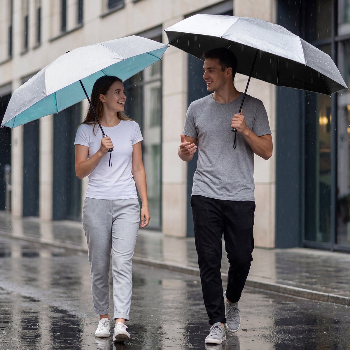 G4Free - G4Free Mini Travel Umbrella with Retractable Handle – UPF 50+ for Sun & Rain -TN26A621A-TN26A621B-TN26A621C-TN26A621D-TN26A621E
