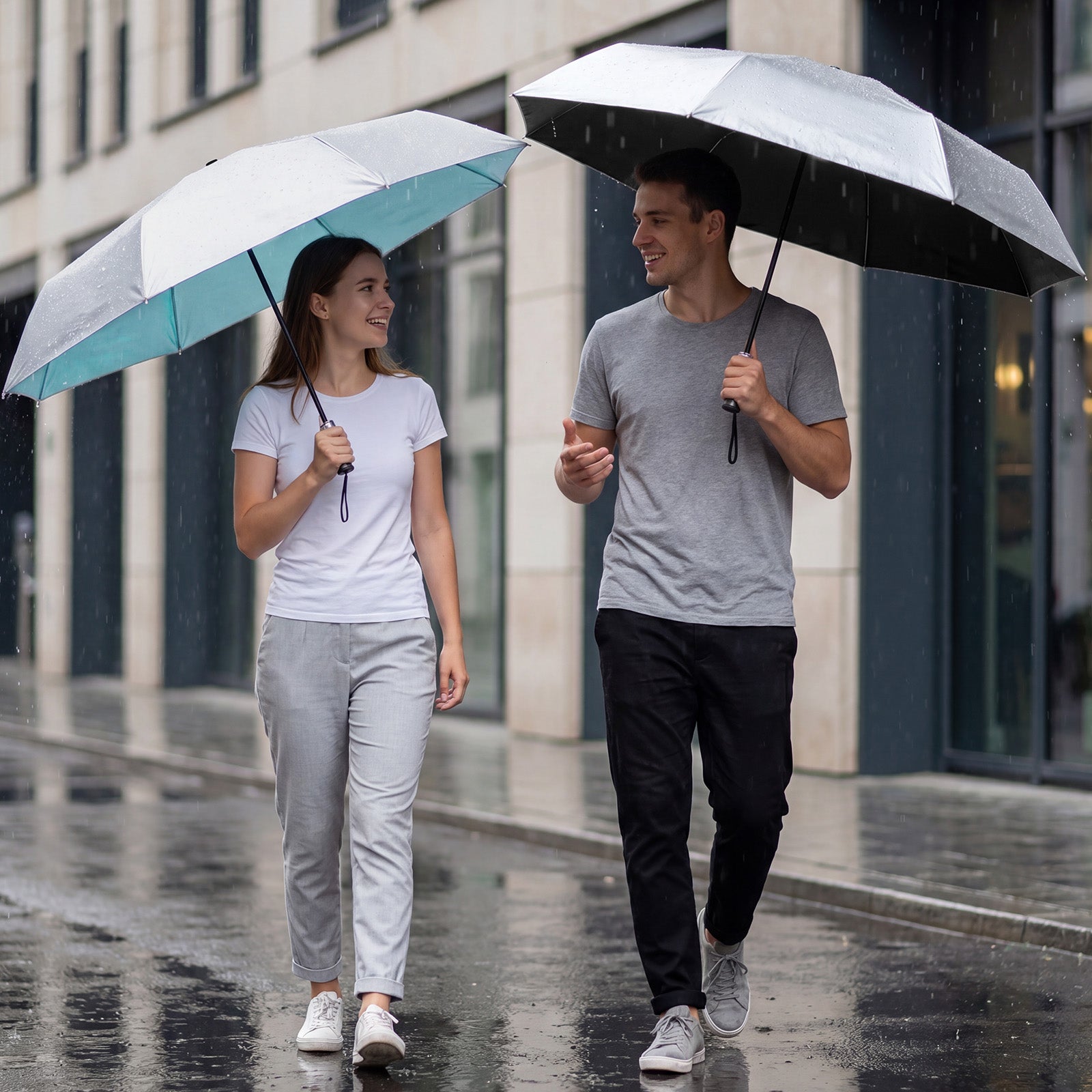 G4Free - G4Free Mini Travel Umbrella with Retractable Handle – UPF 50+ for Sun & Rain -TN26A621A-TN26A621B-TN26A621C-TN26A621D-TN26A621E