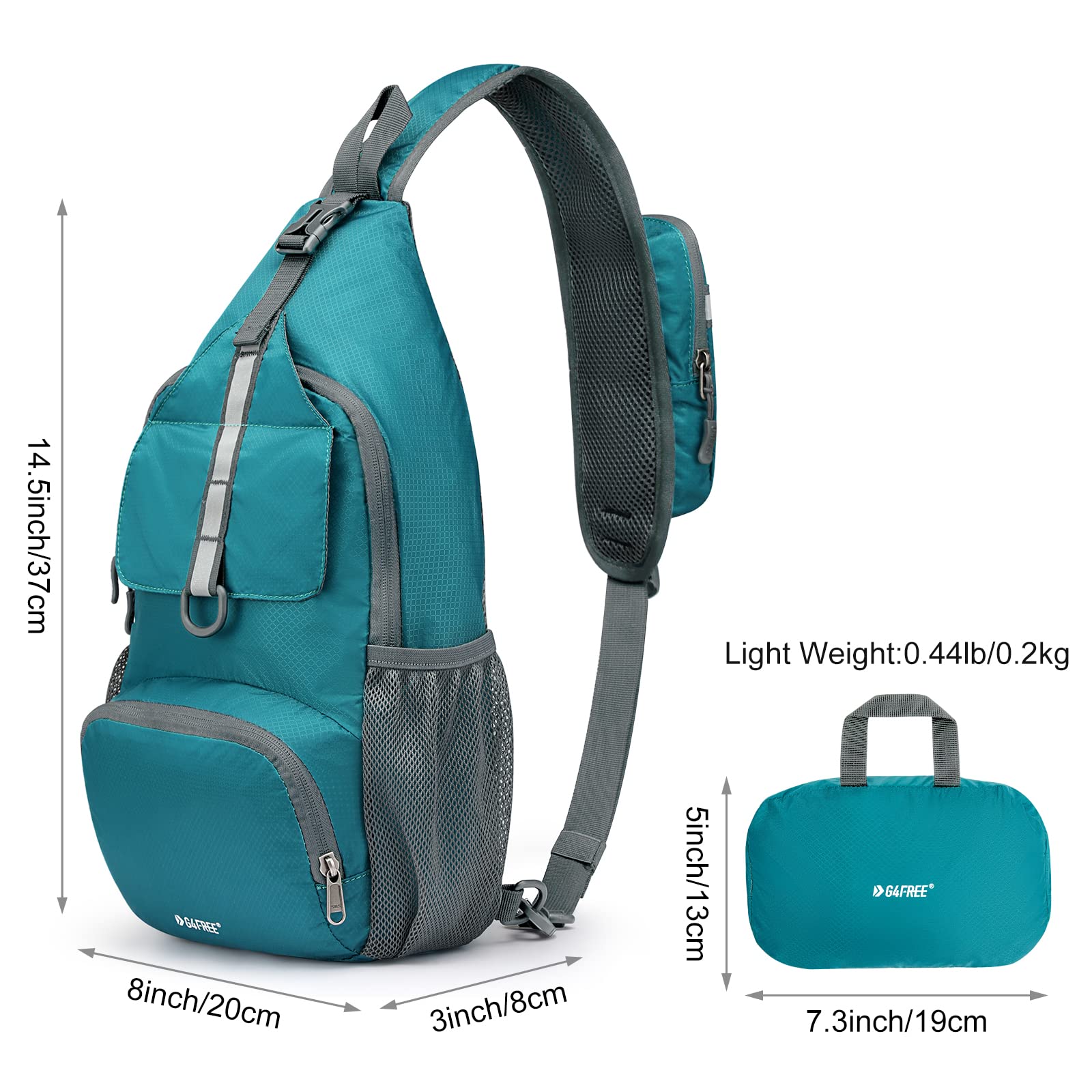 G4Free - G4Free Packable Crossbody Sling Backpack -TN21B007A-TN21B007D-TN21B007B-TN21B007E-TN21B007C