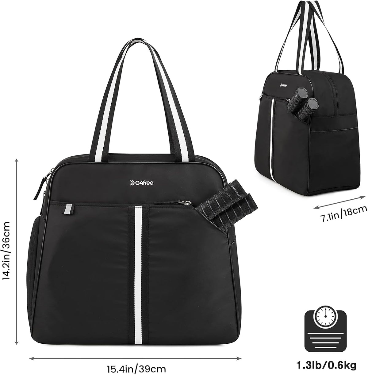 G4Free - G4Free Pickleball Bag Tote for Women and Men -TN24B346D-TN24B346C-TN24B346A-TN24B346B-TN24B346E