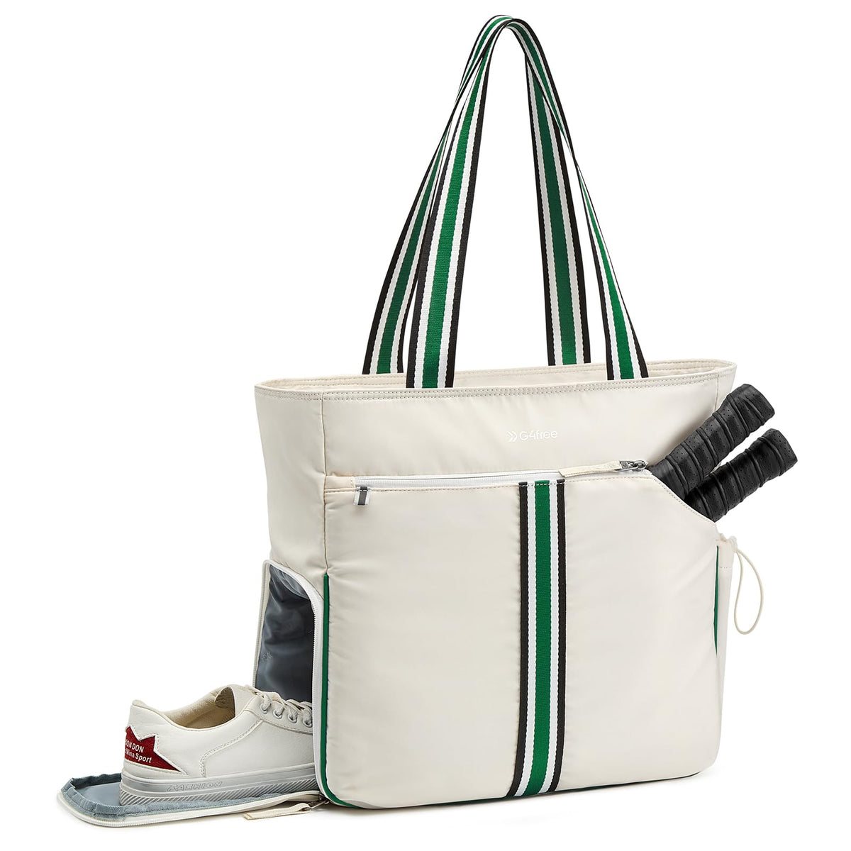 G4Free - G4Free Pickleball Tote with Shoe & Paddle Pocket -TN24B487C-TN24B487A-TN24B487B