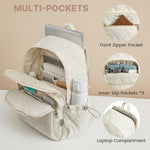 G4Free - G4Free Puffer Quilted with Anti-theft Buckle Backpack -TN25B585B-TN25B585A-TN25B585C