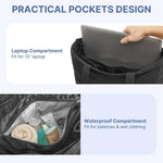 G4Free - G4Free Puffer Shoulder Bag with Cup Holder and Laptop Compartment -TN25B532B-TN25B532C-TN25B532A