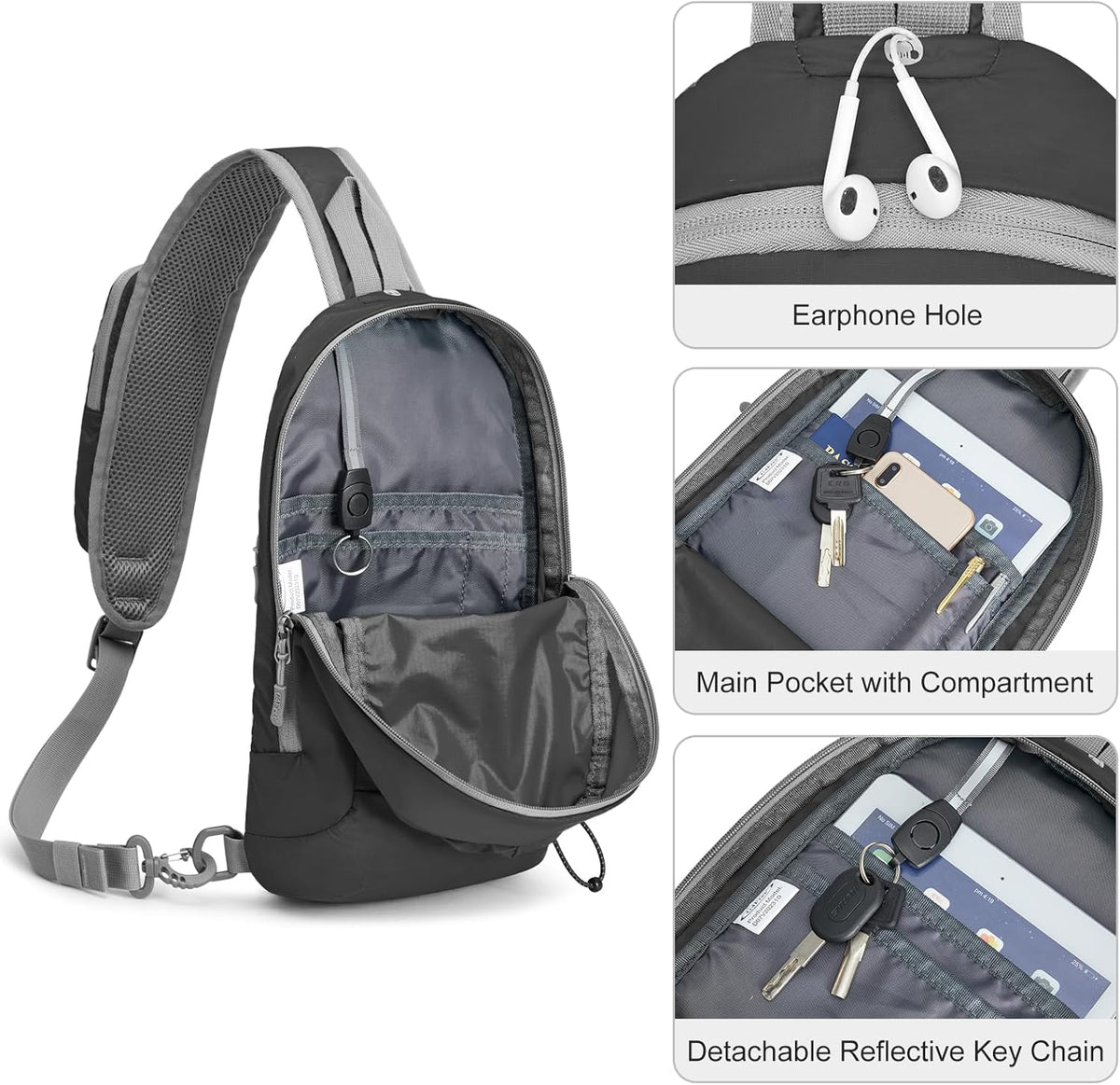 G4Free - G4Free RFID Blocking Lightweight Crossbody Chest Shoulder Bag -TN23B317D-TN23B317A-TN23B317E-TN23B317C-TN23B317B