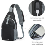 G4Free - G4Free RFID Crossbody Sling Backpack with USB Charging Port -TN23B273C-TN23B273A-TN23B273H-TN23B273E-TN23B273B