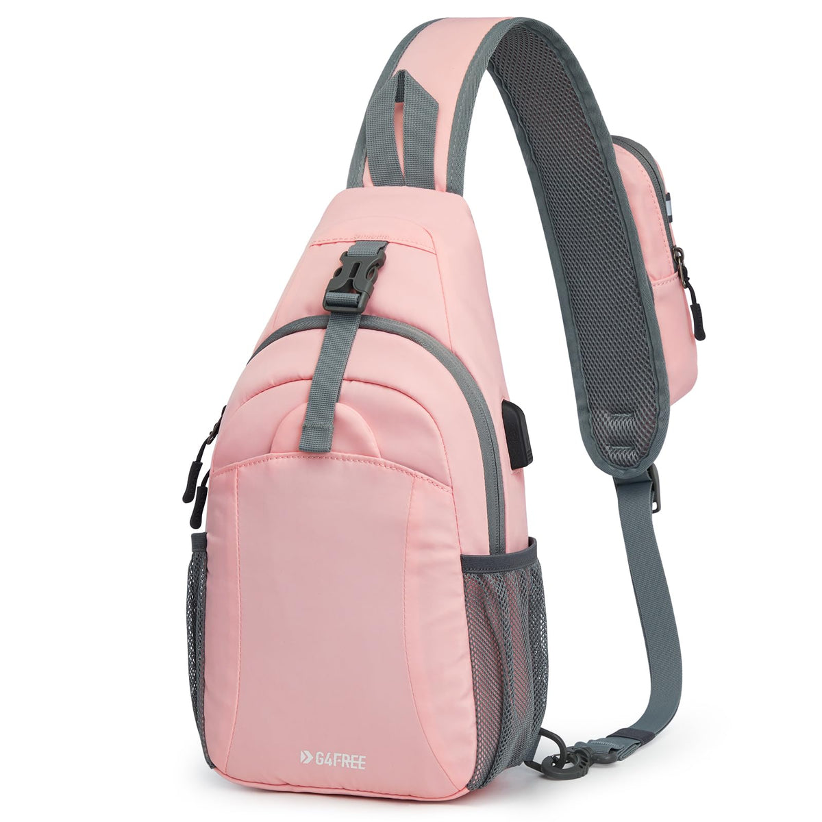 G4Free - G4Free RFID Crossbody Sling Backpack with USB Charging Port -TN23B273C-TN23B273A-TN23B273H-TN23B273E-TN23B273B