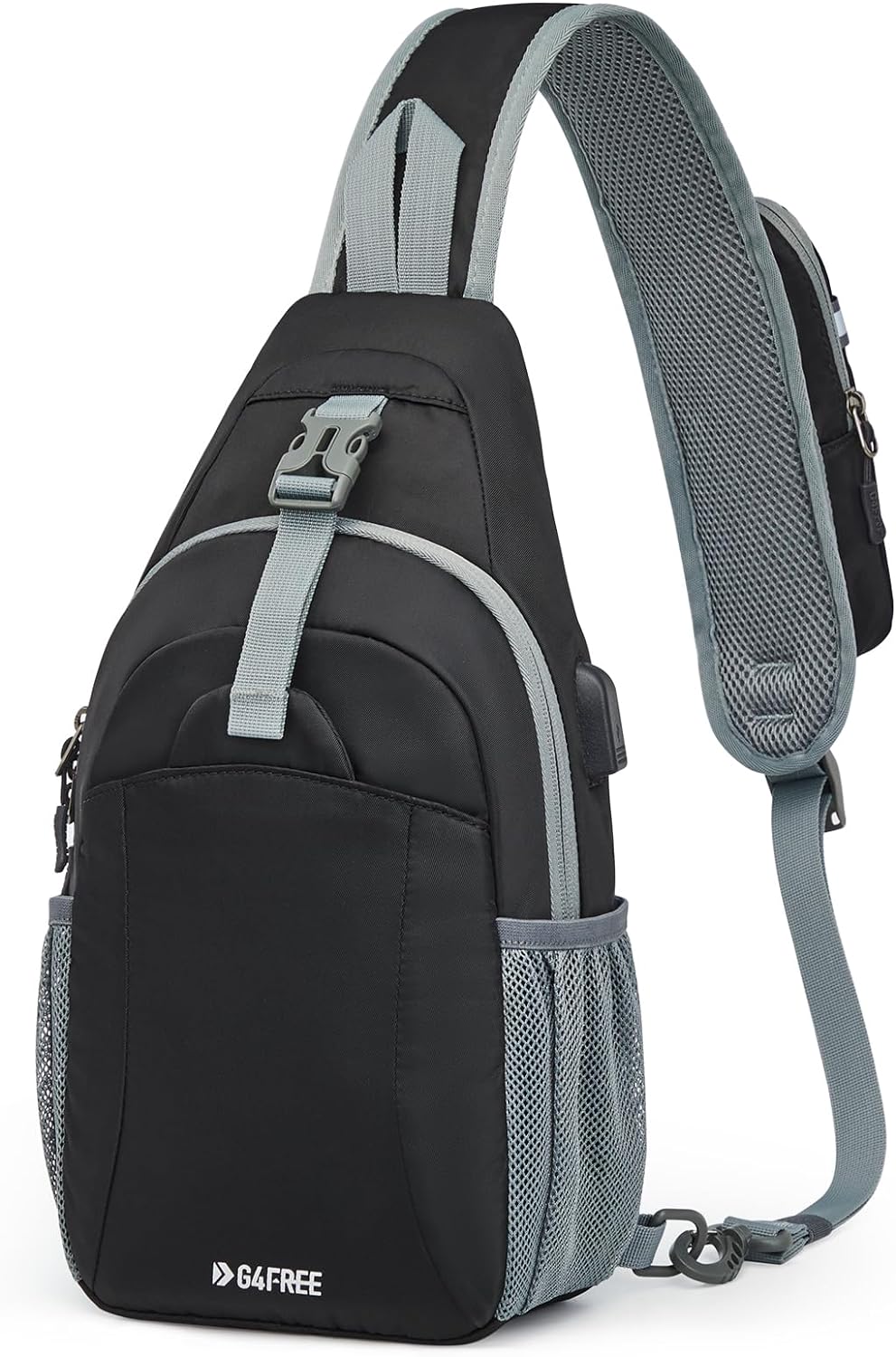 G4Free - G4Free RFID Crossbody Sling Backpack with USB Charging Port -TN23B273C-TN23B273A-TN23B273H-TN23B273E-TN23B273B