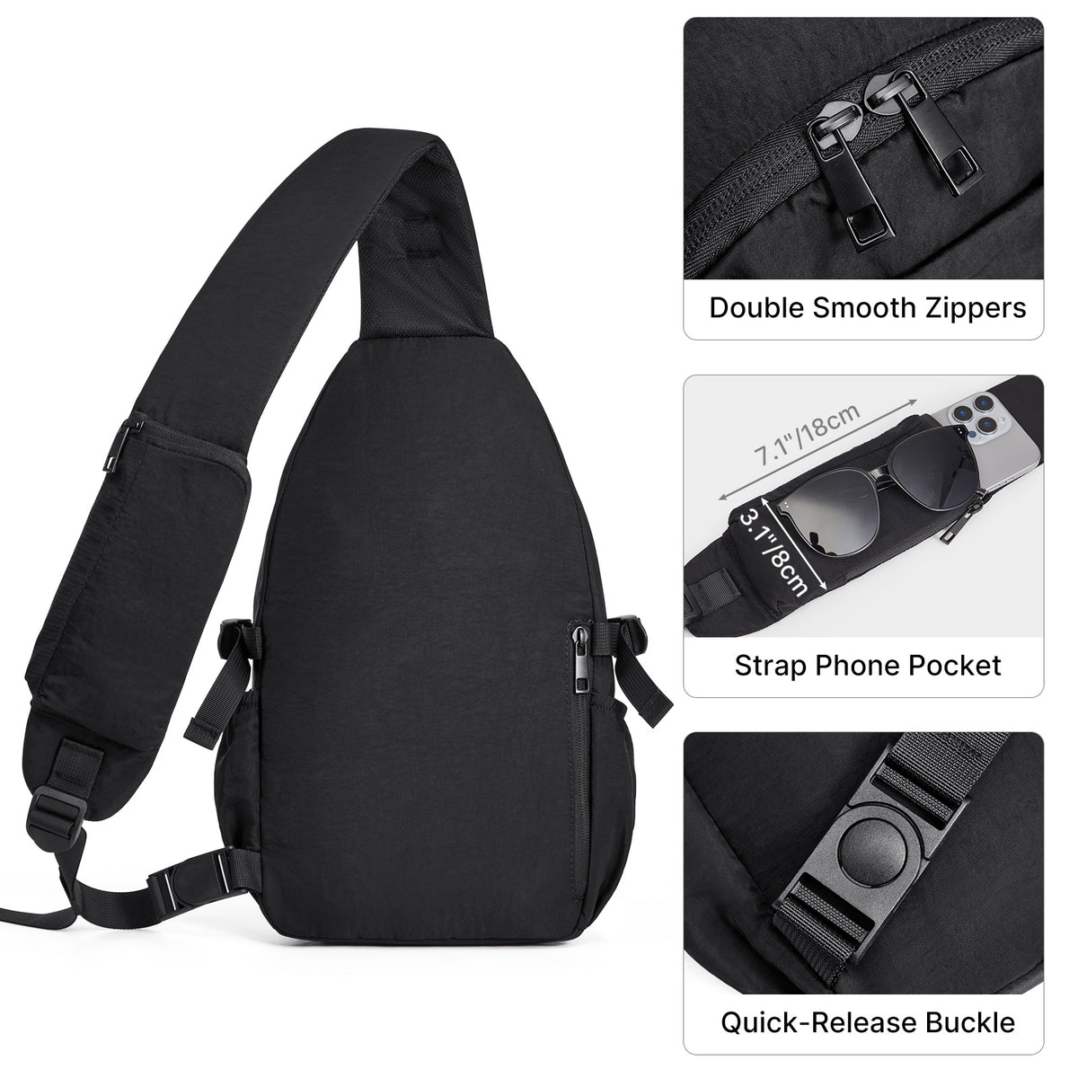 G4Free - G4Free RFID Sling Bag – Small Crossbody Hiking Bag -TN25B618A-TN25B618B-TN25B618C-TN25B618D