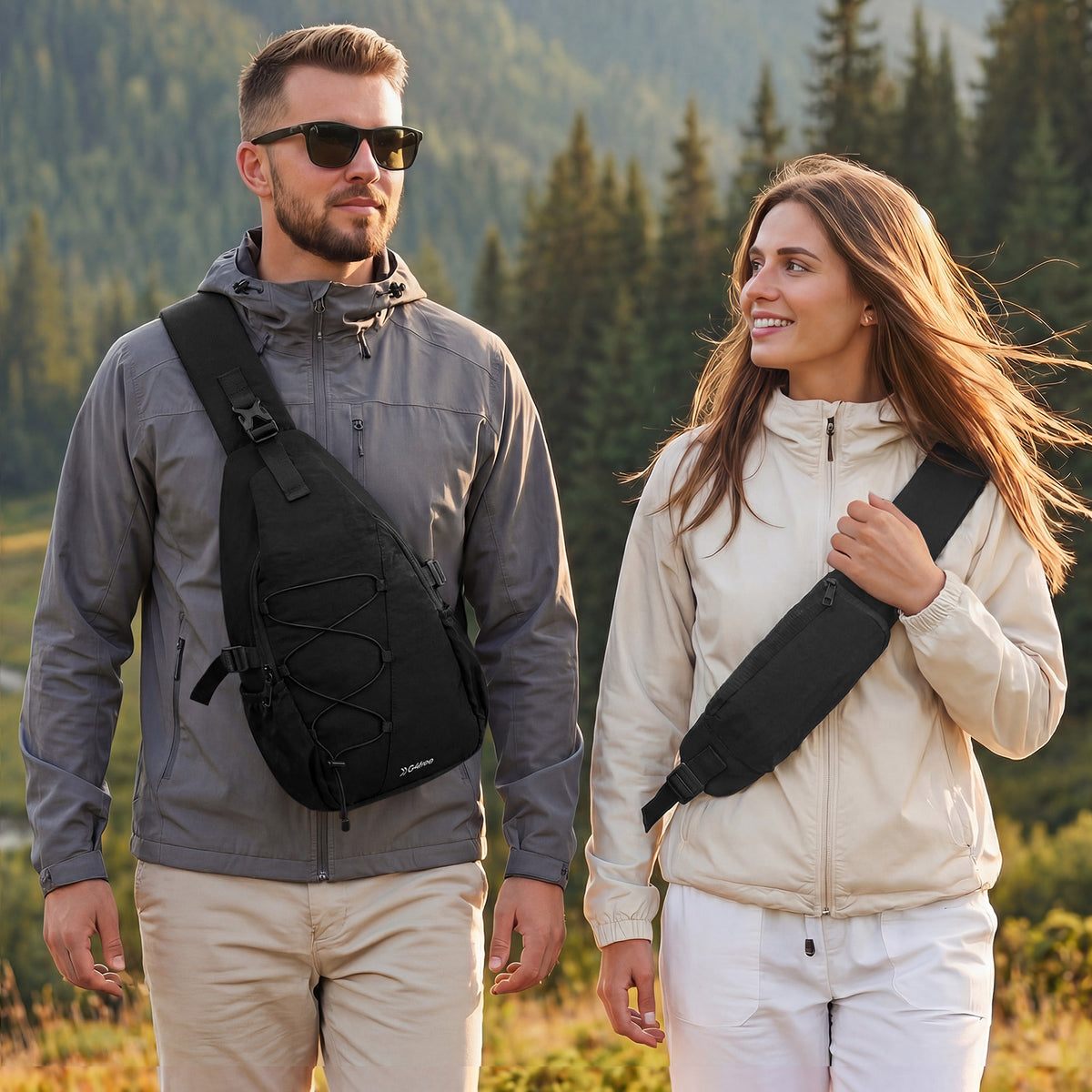G4Free - G4Free RFID Sling Bag – Small Crossbody Hiking Bag -TN25B618A-TN25B618B-TN25B618C-TN25B618D