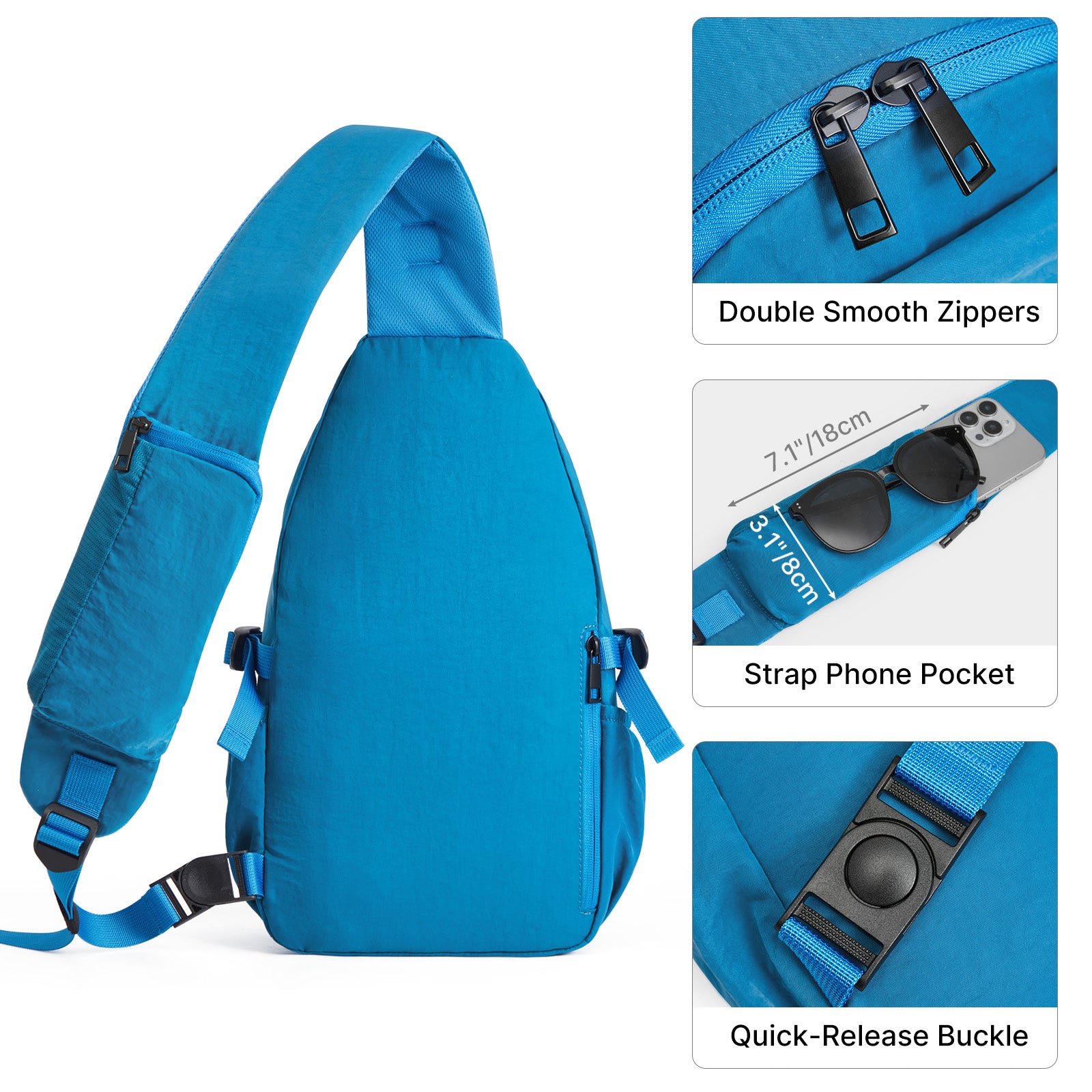 G4Free - G4Free RFID Sling Bag – Small Crossbody Hiking Bag -TN25B618A-TN25B618B-TN25B618C-TN25B618D