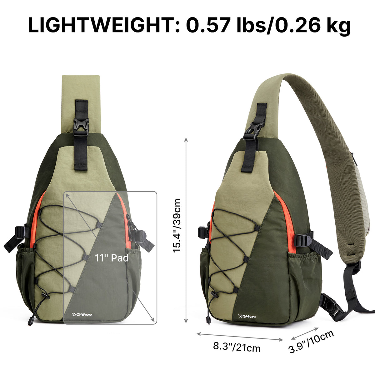 G4Free - G4Free RFID Sling Bag – Small Crossbody Hiking Bag -TN25B618A-TN25B618B-TN25B618C-TN25B618D