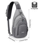 G4Free - G4Free RFID Sling Bag for Hiking Outdoor -TN22B091A-TN22B091E-TN22B091B-TN22B091F-TN22B091D
