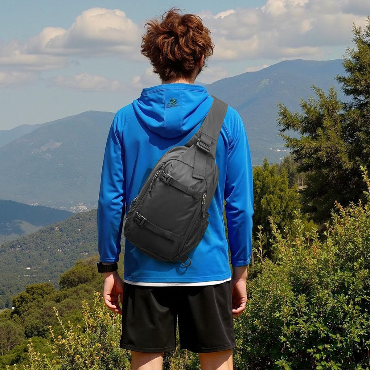 G4Free - G4Free Recycled Sling Bag for Men Anti-Theft with RFID Blocking -TN25B548A-TN25B548B-TN25B548C