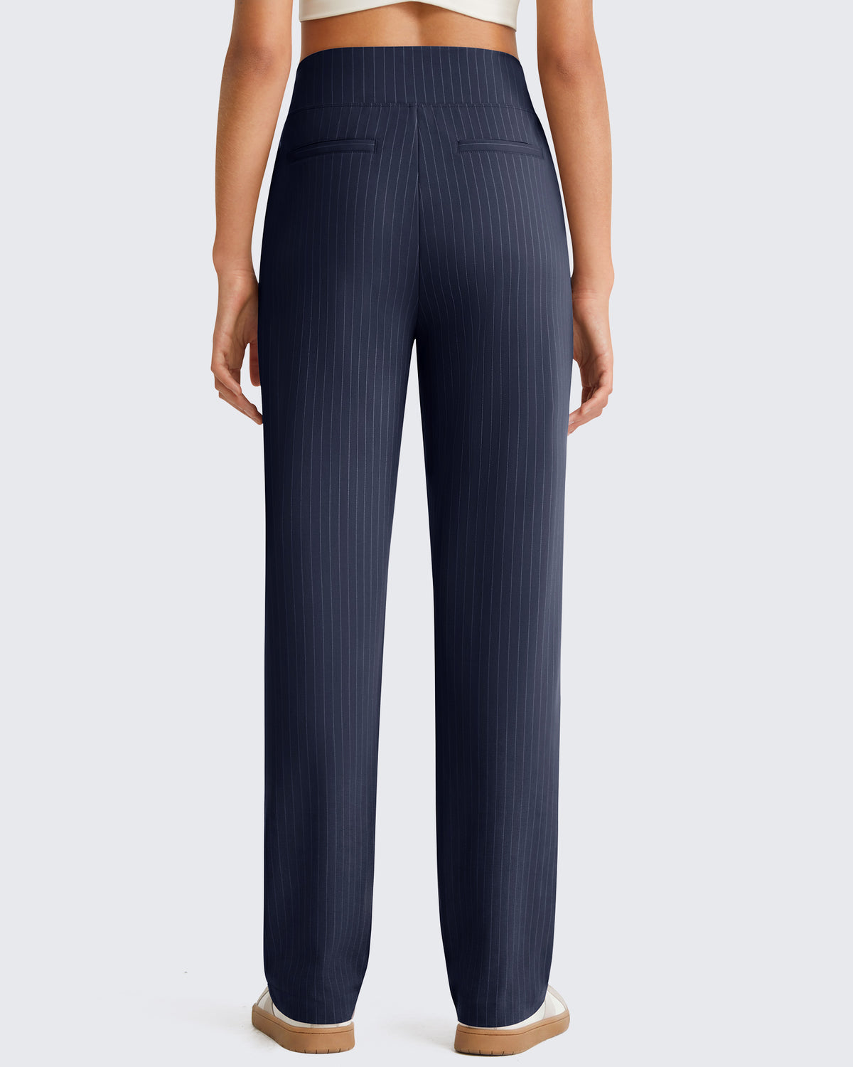 G4Free - G4Free ShiftReady Pinstripe Work Pants with Pockets Straight Leg -GF26D987LJA001A-S-GF26D987LJA001B-M-GF26D987LJA001C-L-GF26D987LJA001D-XL-GF26D987LJA001E-XXL