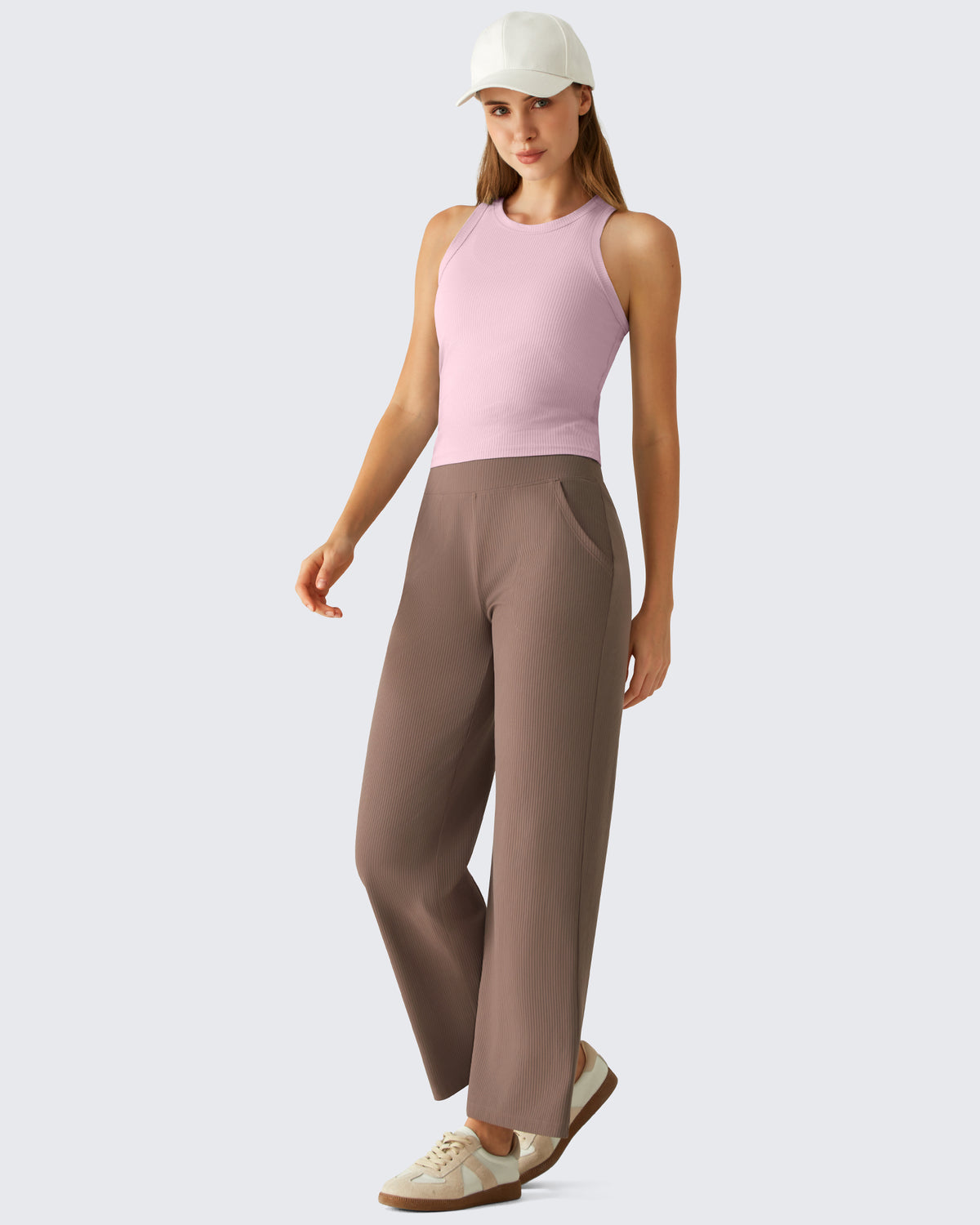 G4Free - G4Free Slim Fit Racerback Ribbed Tank -GF26L823A001F-XS-GF26L823A001A-S-GF26L823A001B-M-GF26L823A001C-L-GF26L823A001D-XL