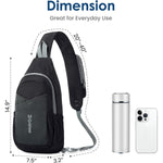 G4Free - G4Free Sling Bag Casual Chest Shoulder Handbag Crossbody Backpack -TN24B457B-TN24B457A