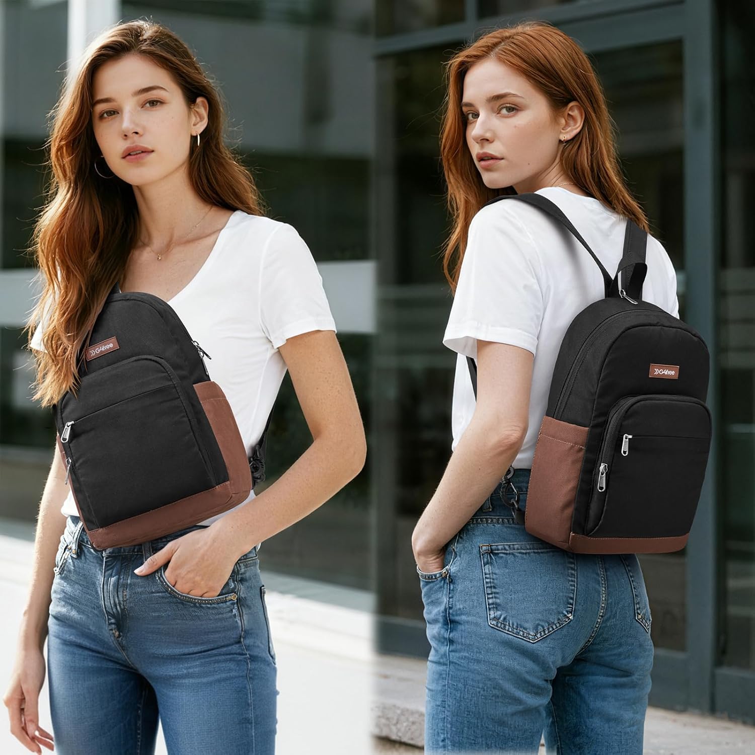 G4Free - G4Free Sling Bag Crossbody Backpack Small Convertible Crossbody Bag -TN25B565B-TN25B565C-TN25B565A
