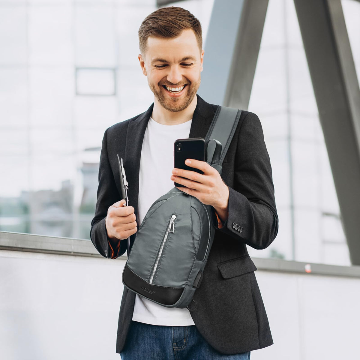 G4Free - G4Free Sling Bag RFID Blocking Crossbody Sling Bag -TN23B196C-TN23B196B