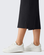 G4Free - G4Free Smoofit Drawstring Wide Leg Capri Pants with Pockets -GF26J907A001A-S-GF26J907A001B-M-GF26J907A001C-L-GF26J907A001D-XL-GF26J907A001E-XXL