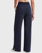 G4Free - G4Free Smoofit Modal Soft Sweatpants Ribbed Waist Side Slit with Pockets -GF26J1018A001A-S-GF26J1018A001B-M-GF26J1018A001C-L-GF26J1018A001D-XL-GF26J1018A001E-XXL