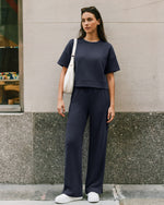 G4Free - G4Free Smoofit Modal Soft Sweatpants Ribbed Waist Side Slit with Pockets -GF26J1018A001A-S-GF26J1018A001B-M-GF26J1018A001C-L-GF26J1018A001D-XL-GF26J1018A001E-XXL