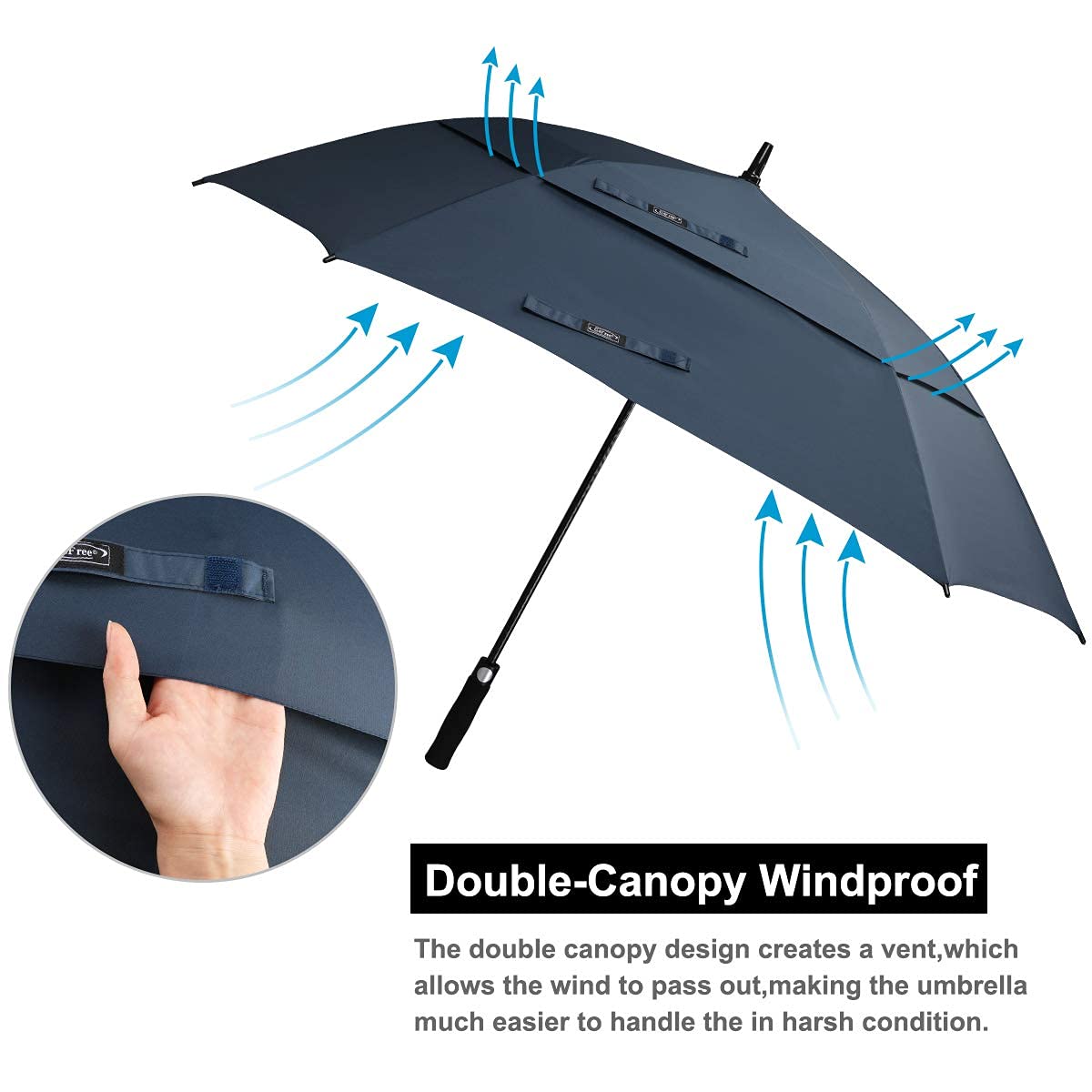 G4Free - G4Free Square Windproof Auto Open Stick Umbrella -D02V590A-D02V590C-D02V590F-D02V590B-D02V590G