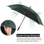 G4Free - G4Free Square Windproof Auto Open Stick Umbrella -D02V590A-D02V590C-D02V590F-D02V590B-D02V590G