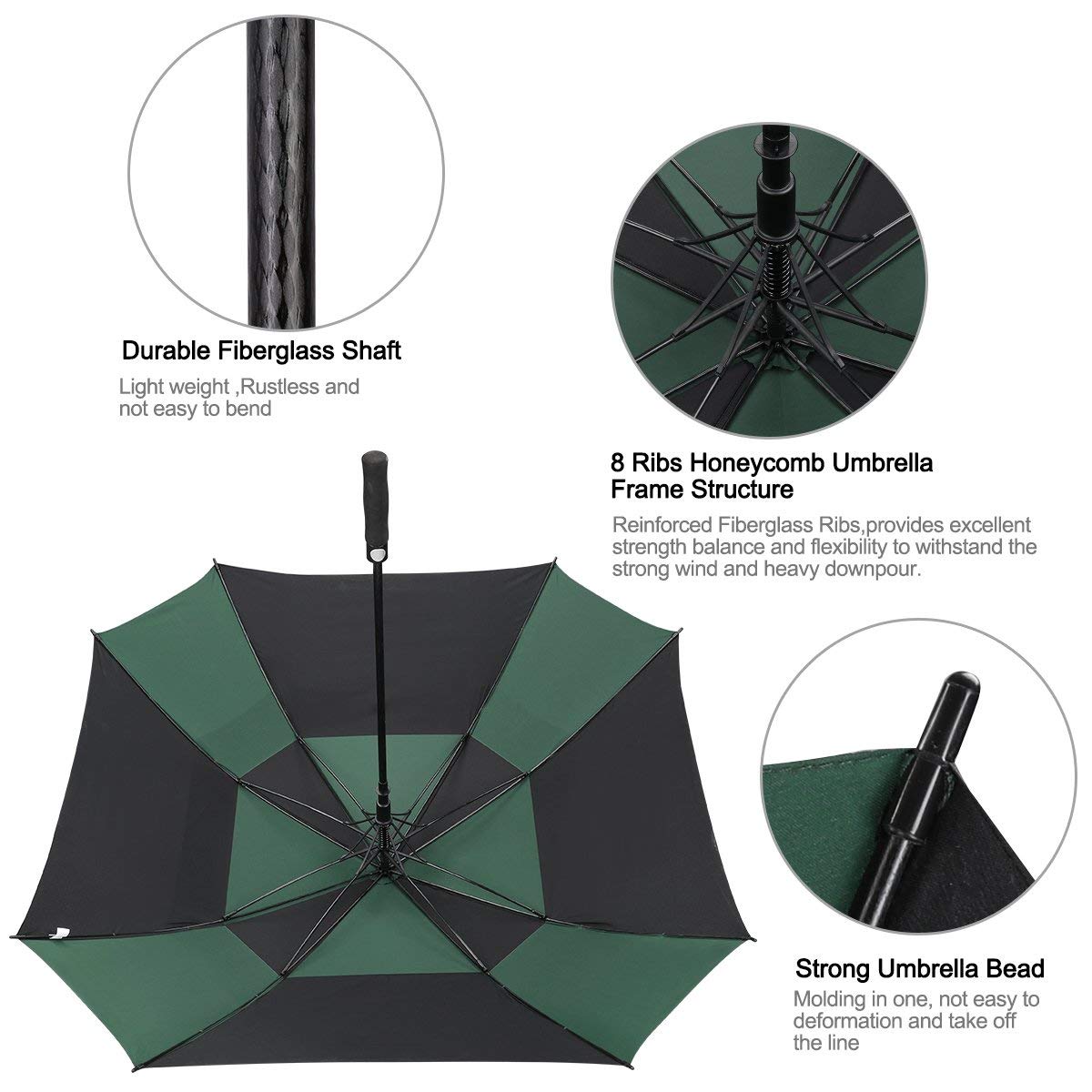 G4Free - G4Free Square Windproof Auto Open Stick Umbrella -D02V590A-D02V590C-D02V590F-D02V590B-D02V590G