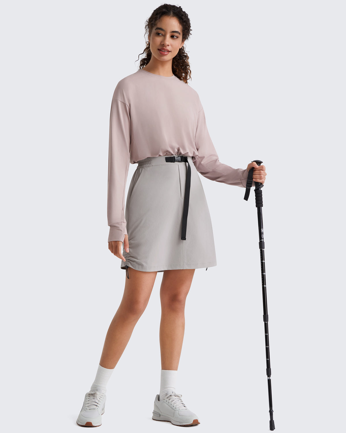G4Free - G4Free Strowen 18" Hiking Cargo Skirt Elastic Waist 2 Pockets Quick Dry -GF26S953A001A-S-GF26S953A001B-M-GF26S953A001C-L-GF26S953A001D-XL-GF26S953A001F-XS