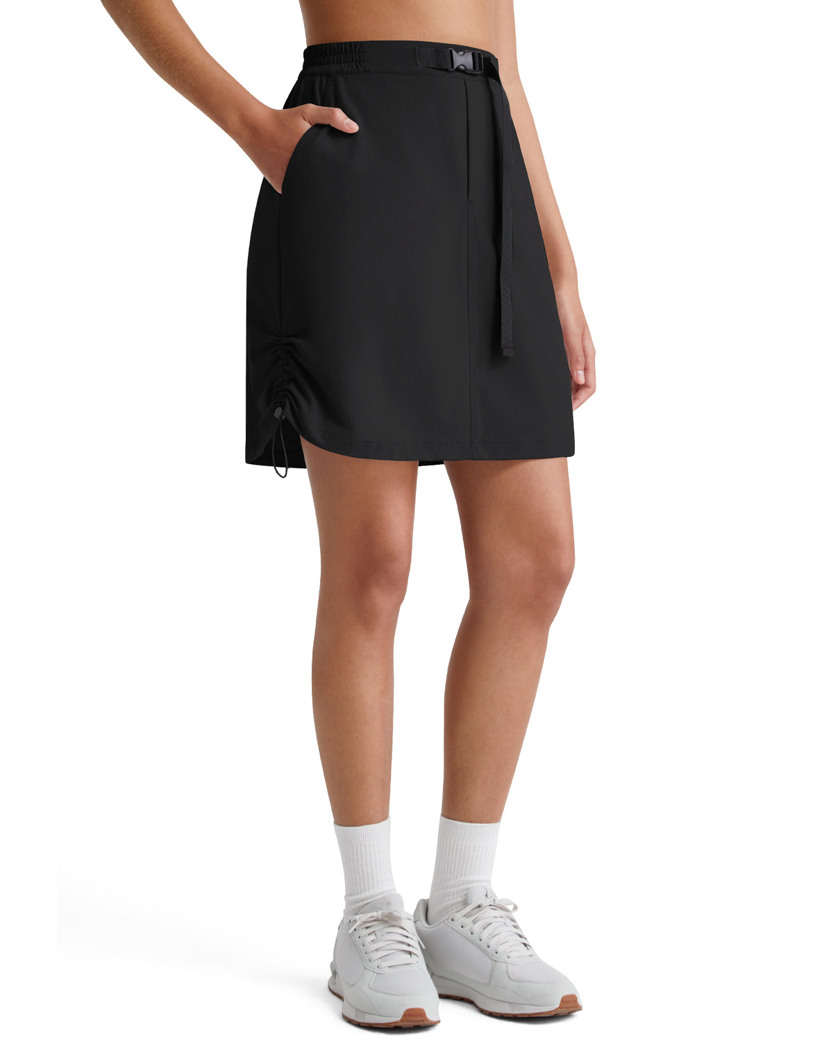 G4Free - G4Free Strowen 18" Hiking Cargo Skirt Elastic Waist 2 Pockets Quick Dry -GF26S953A001A-S-GF26S953A001B-M-GF26S953A001C-L-GF26S953A001D-XL-GF26S953A001F-XS