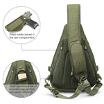 G4Free - G4Free Tactical EDC Military Rover Sling Bag Pack with Pistol Holster -D02V760D-D02V760A-D02V760C