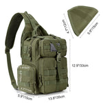 G4Free - G4Free Tactical EDC Sling Bag Backpack with Pistol Holster -D02V759D-D02V759A-D02V759F-D02V759B