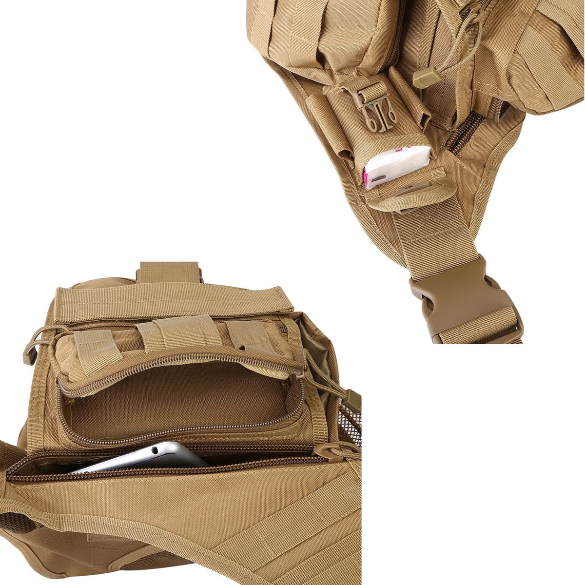 G4Free - G4Free Tactical Messenger Fishing Tackle Side Bag -D04V163A-D04V163D