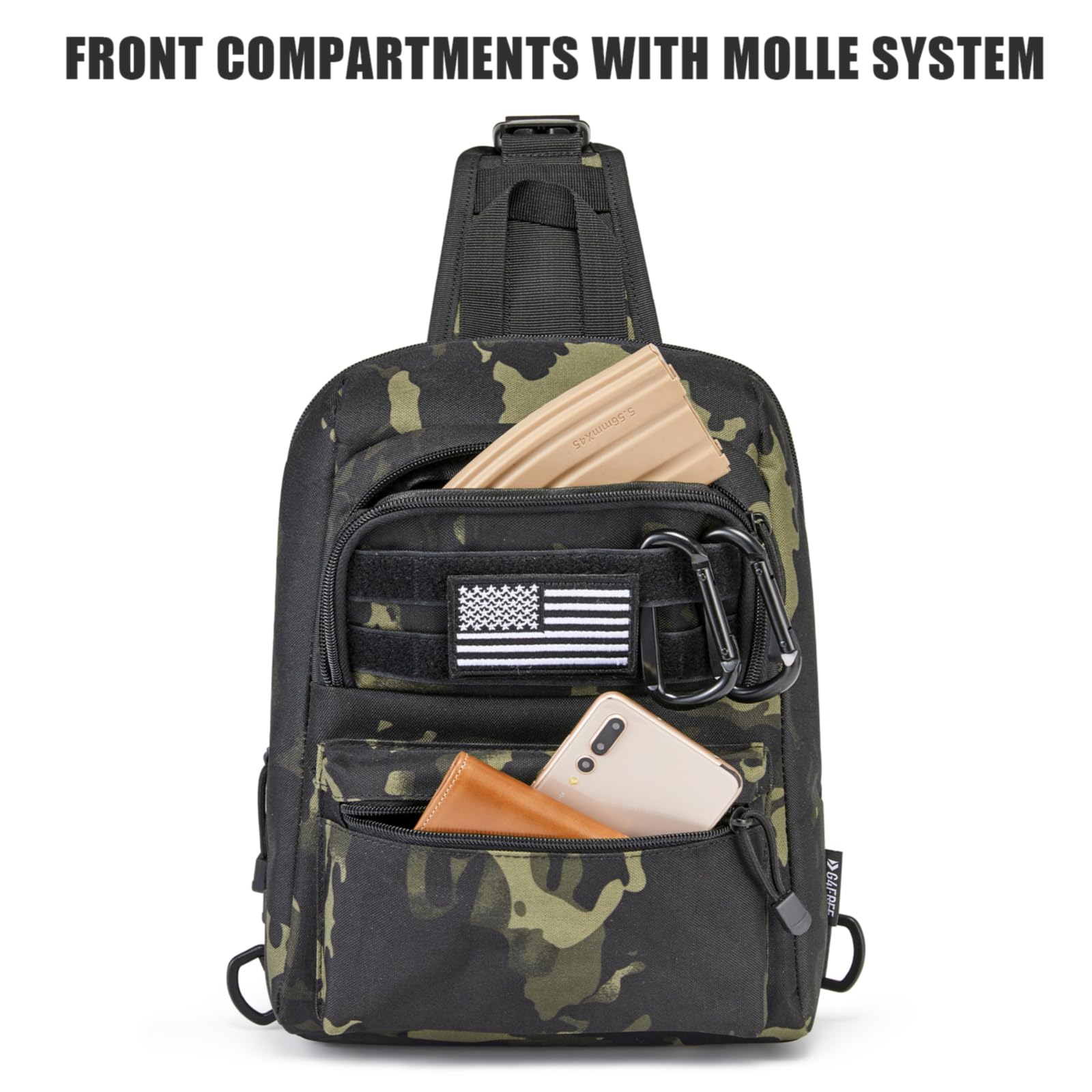 G4Free - G4Free Tactical Military Rover Shoulder Sling Pack -TN22B161B-TN22B161C-TN22B161A