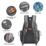 G4Free - G4Free Tennis Backpack Holds 4 Rackets with Shoe Compartment -TN24B327B-TN24B327C