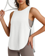 G4Free - G4Free UPF 50+ High Neck Loose Fit Side Slit Muscle Tank -GF26L990A001A-S-GF26L990A001B-M-GF26L990A001C-L-GF26L990A001D-XL-GF26L990A001E-XXL