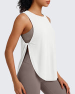 G4Free - G4Free UPF 50+ High Neck Loose Fit Side Slit Muscle Tank -GF26L990A001A-S-GF26L990A001B-M-GF26L990A001C-L-GF26L990A001D-XL-GF26L990A001E-XXL